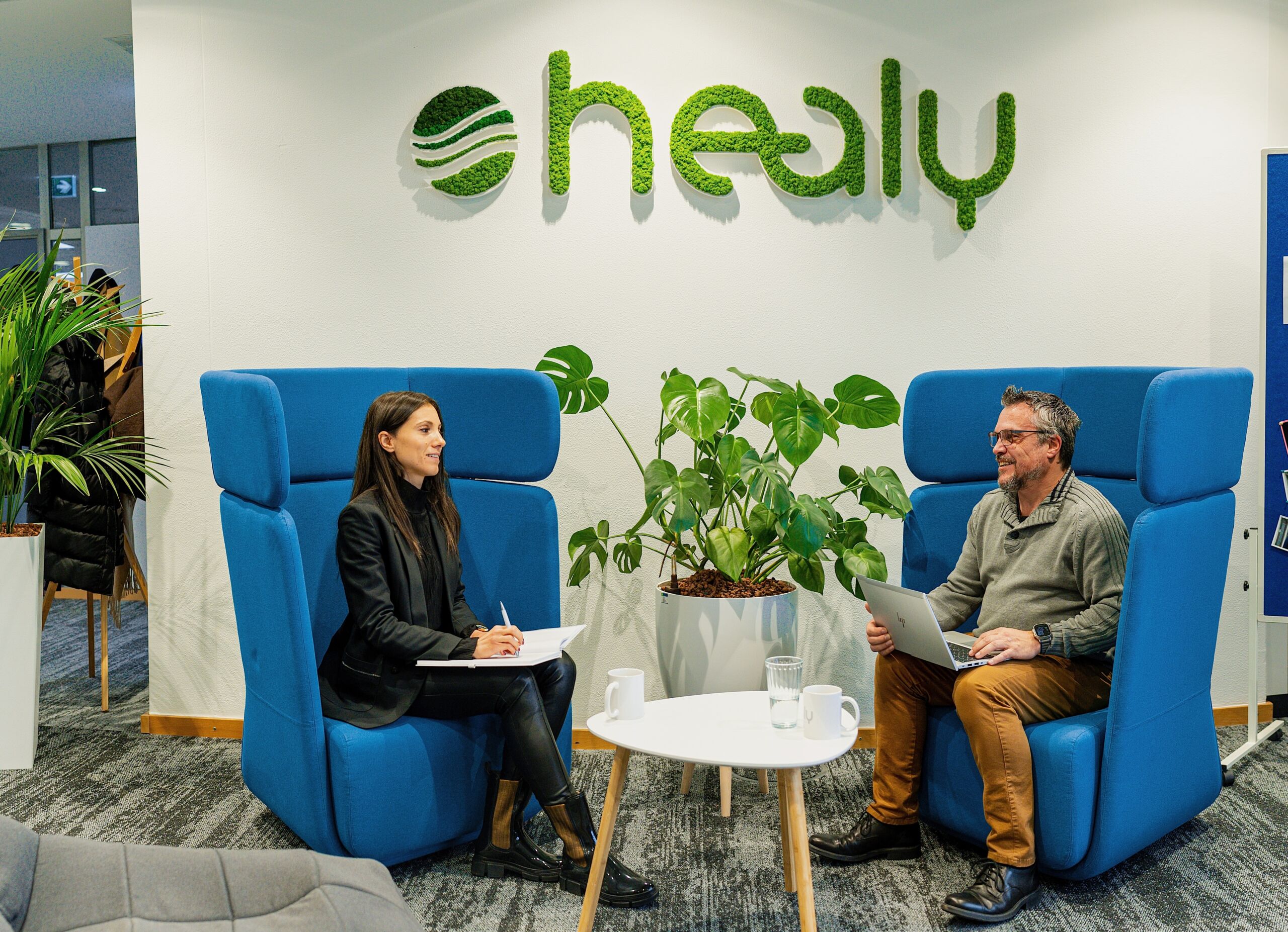 Healy World team in a friendly working environment